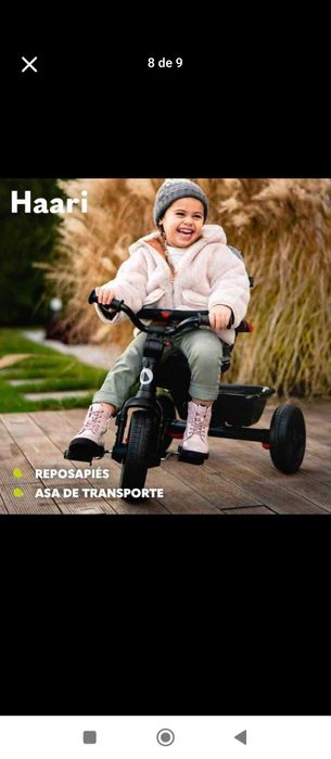 Carrinho de bebê que vira triciclo