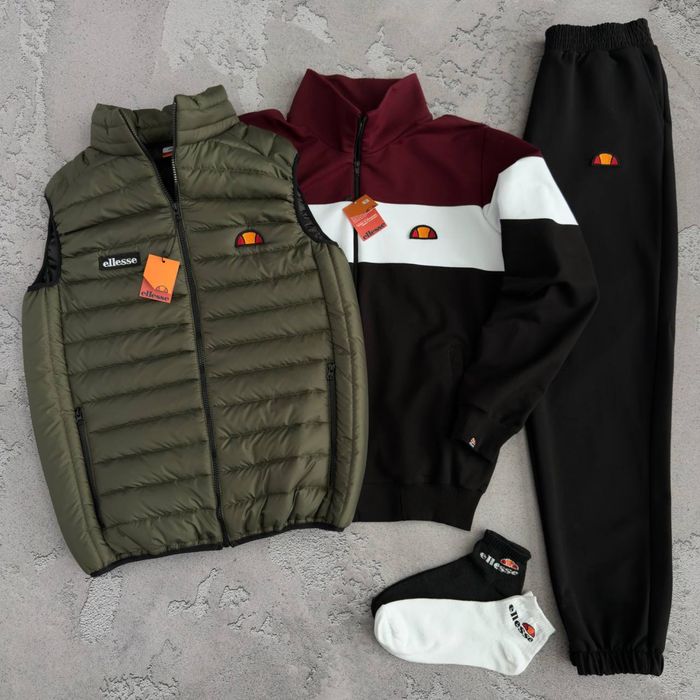 Чоловічий спортивний костюм еліс набір Ellesse [S-XXL] + шкарпетки!