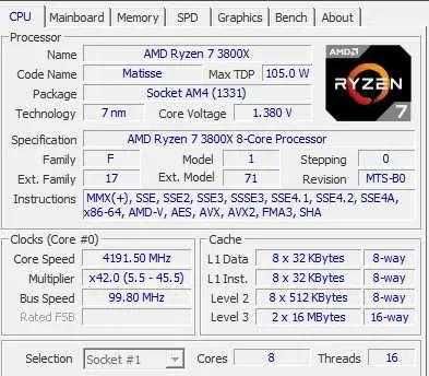 Gaming PC - Ryzen 7 3800X, RTX 2070 Super, 32 GB ram, 500GB ssd