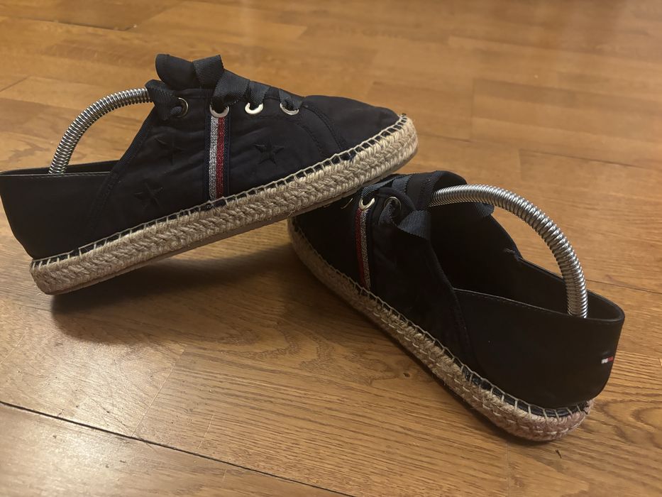 Buty tommy 40 granatowe espadryle