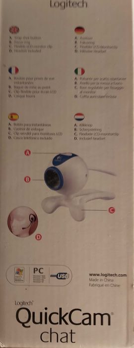 Máquina fotográfica para computador Nova Logitech