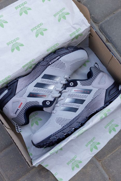 Кросівки Кроссовки Adidas Marathon Grey Серый Сірий Кросовки демісезон