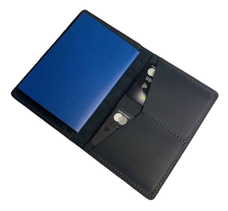 Обкладинка для паспорта із натуральної шкіри Crazy Horse odp2(6) чорна