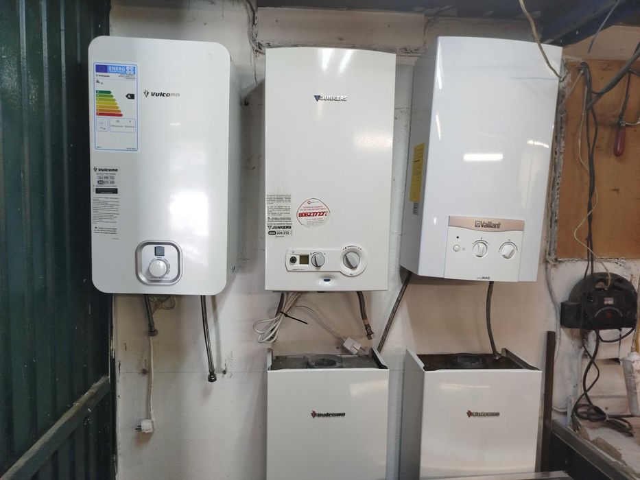 montagem de ,esquentardes, placa,fornos e termoacumuladores