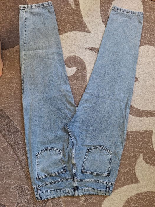 Джинси мом блакитні