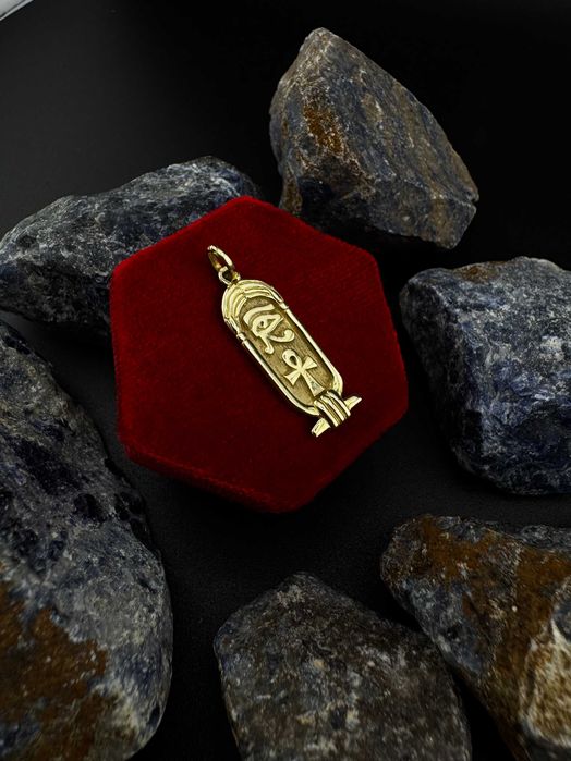 Złota Zawieszka wisiorek W Stylu Staro Egipskim JAK NOWA 585 2.33G (S)