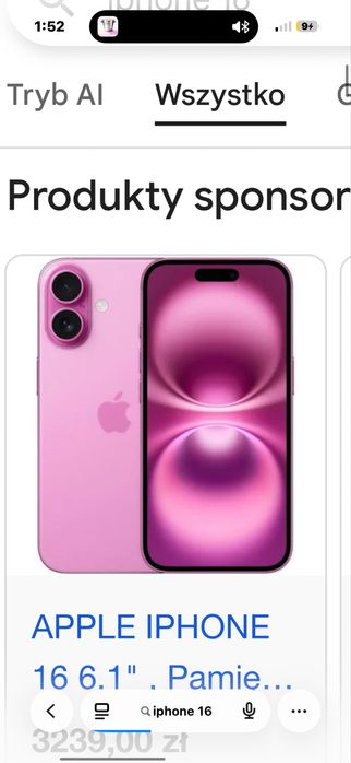 iphone 16 128gb niecaly rok uzywany stan idealny