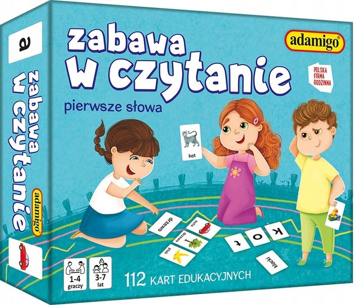 Zabawa W Czytanie - Gra Edukacyjna - Nauka Czytania Pierwsze Słowa Ada