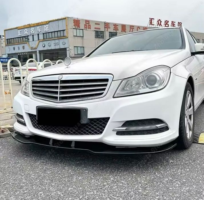 Губа на бампер сплитер накладка на бампер Mercedes W204 сплитер перед