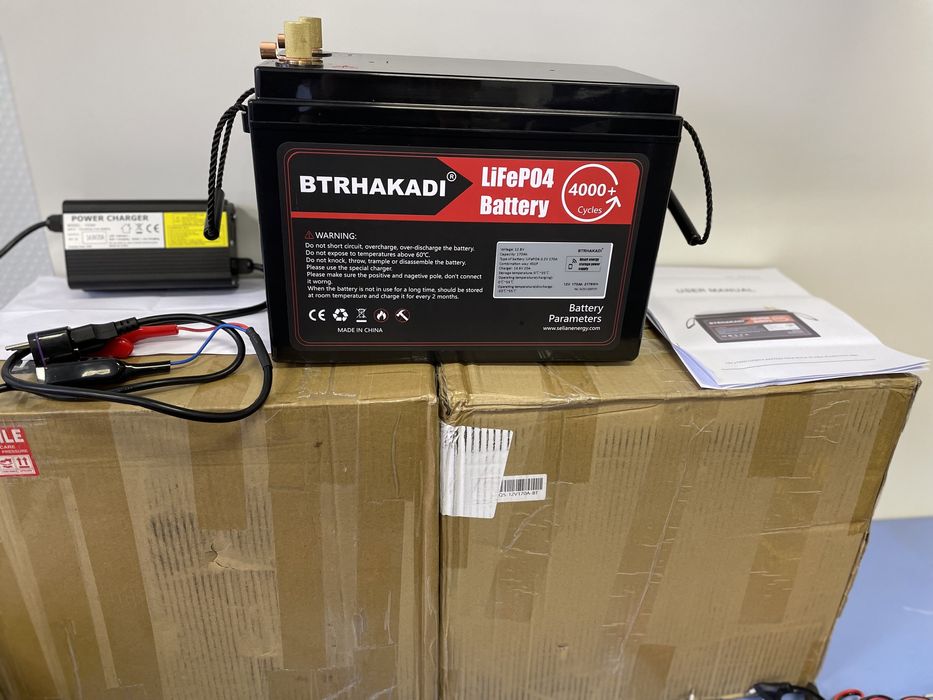 АКБ LiFePO4. 12в 170А. для дому, ЗСУ, Рибаловлі..