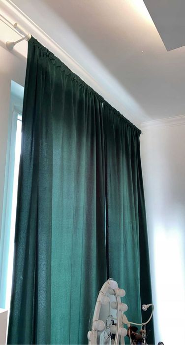 Zasłony 2 sztuki 140x250 cm taśma okienek welur welurowe 2 sztuki