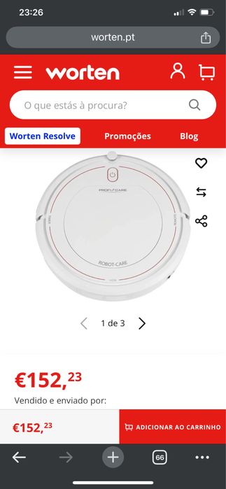 Robô aspirador otimo estado