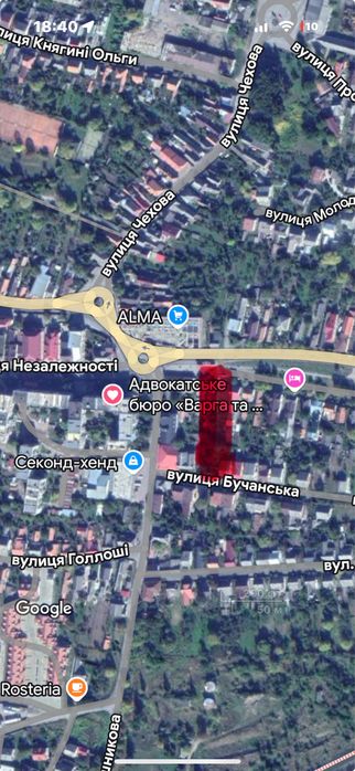 Продаються земельні ділянки в центрі м. Тячів (навпроти Alma)