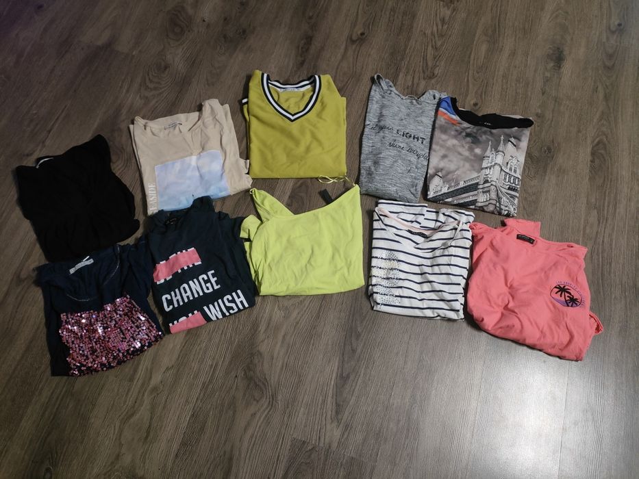 Zestaw/paka ubrań damskich rozmiar m/l (38/40) t-shirt, bluzka