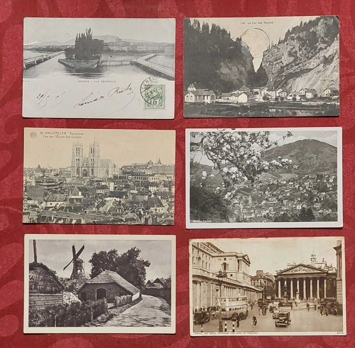 22 Postais ilustrados antigos