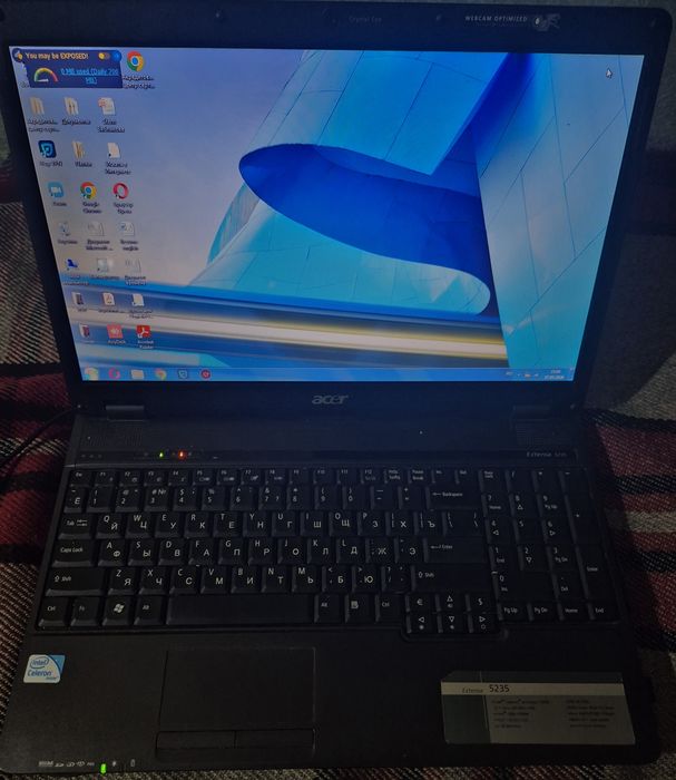Ноутбук Acer Extensa 5235, 2 GB RAM, 232 GB