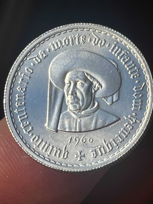 moeda em prata Comemorativa 1960 Portugal