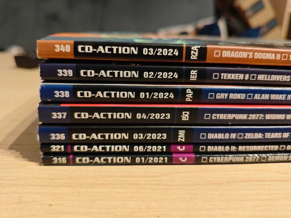 CD Action - zestaw 7 czasopism (2021-2024)
