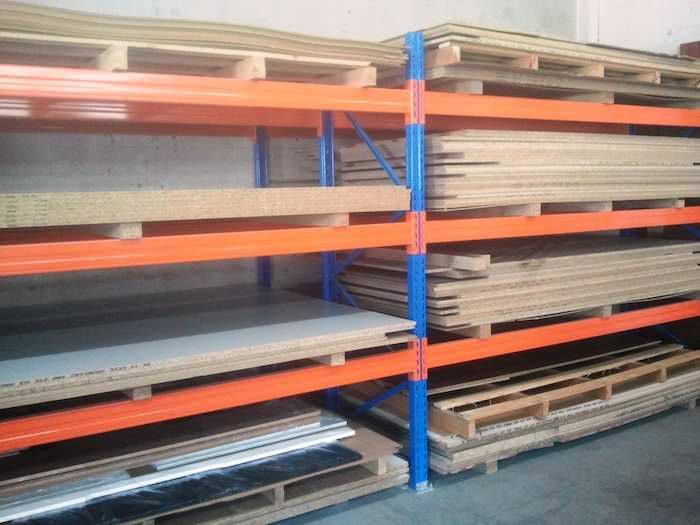 Regał magazynowy B10 do blach / płyt meblowych - paletowe przemysłowe