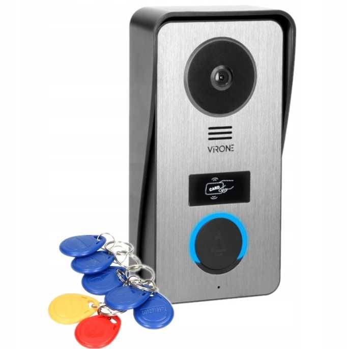 Zestaw WIDEODOMOFON Domofon Orno Virone VDP-60F RFID Pamięć WYPRZEDAŻ