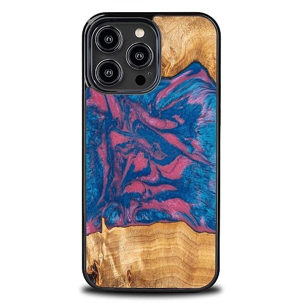 Etui z drewna i żywicy na iPhone 14 Pro Max Bewood Unique Vegas - różo