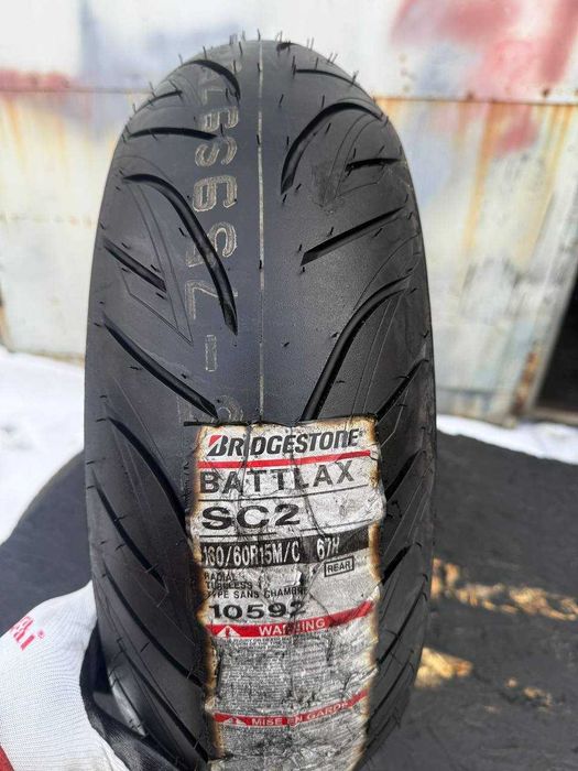 Мото шини б/в 160/60 R15 Bridgestone Battlax Scooter SC2R (2534М)