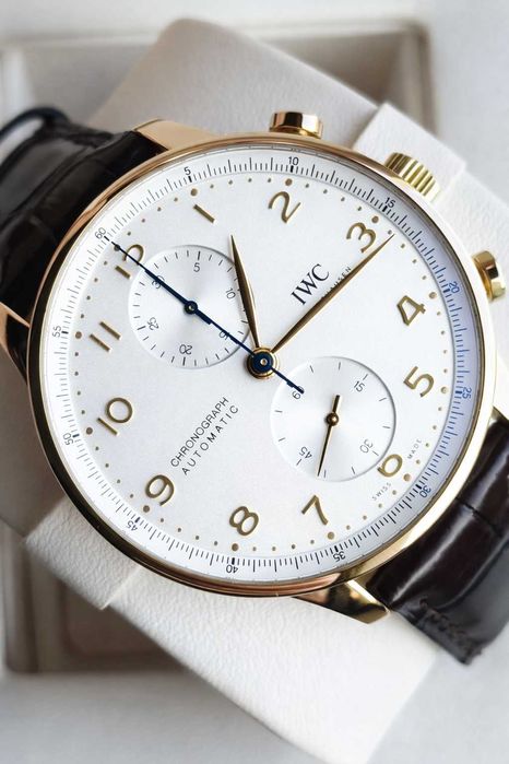 Nowy IWC Portugieser Chrono 41mm Rose Gold 2025r, / Gwar. do 2033r.