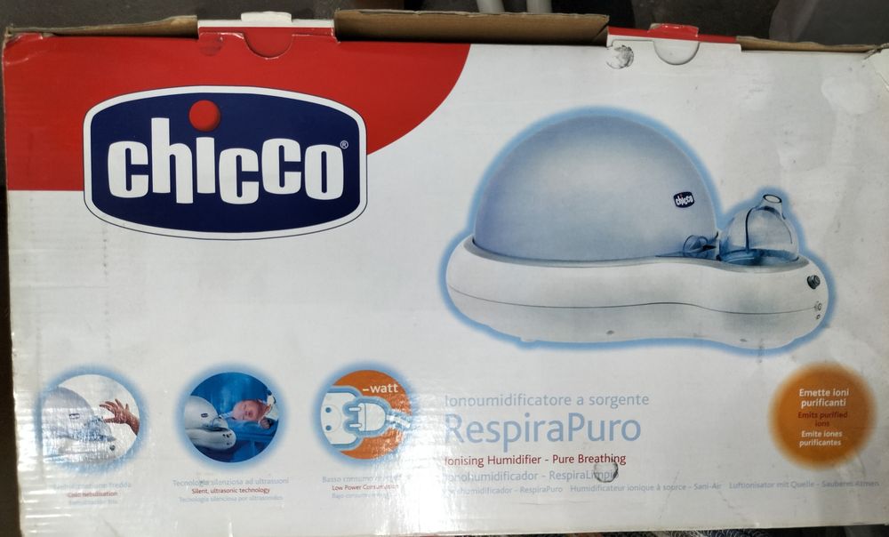 Humidificador Ionizador Chicco RespiraPuro (Na Caixa Original)