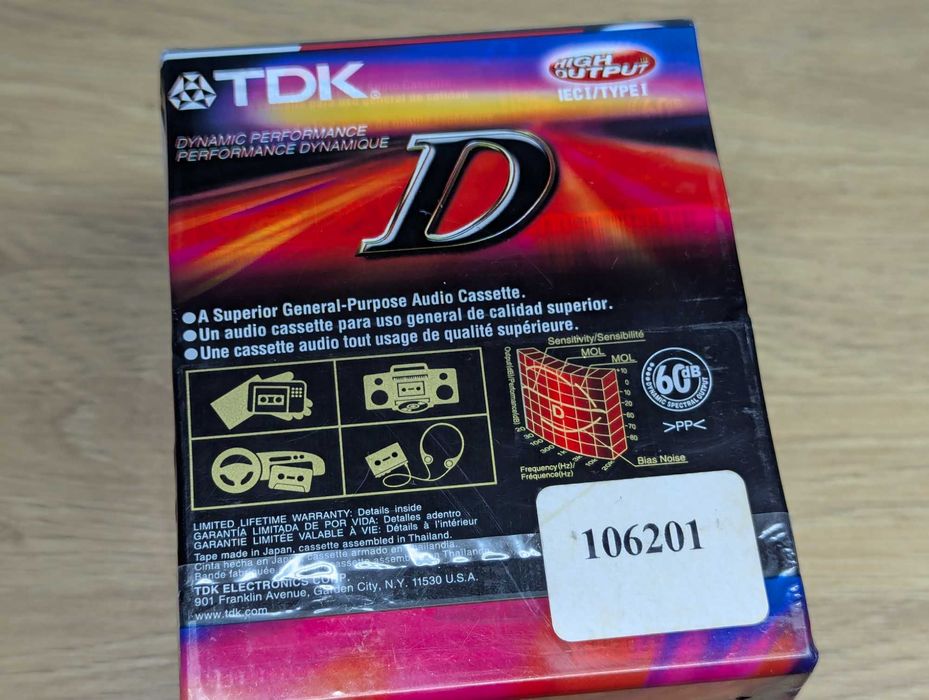 Аудіокасеты аудио кассеты блок 16шт. TDK D90 High Output
