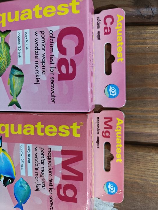 Test wapnia test magnezu akwarium