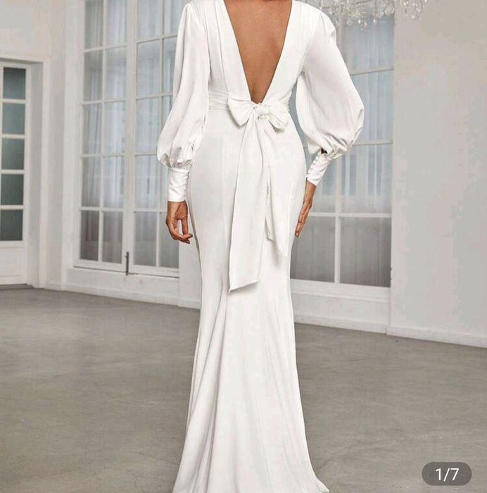 suknia ślubna satyna