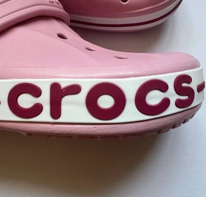 Жіночі сабо   Crocs bayaband pink/крокс баябенди+jibbitz