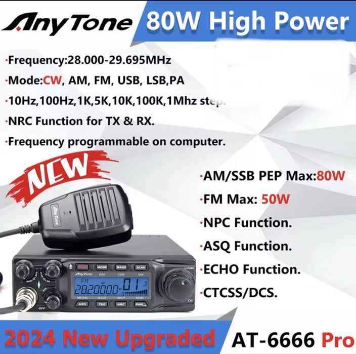 Rádio Anytone 6666pro