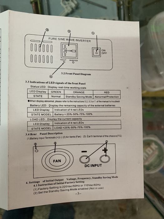 Перетворювач напруги 2600W . Інвертор