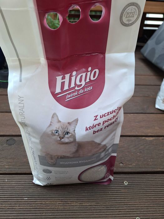Żwirek dla kota bentonitowy higio 5 litrów
