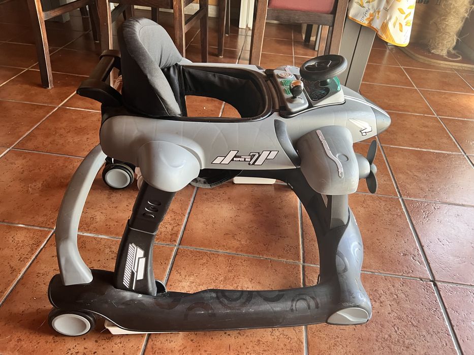 Relax4life 6 em 1 andarilho de bebé  dobrável com altura e velocidade