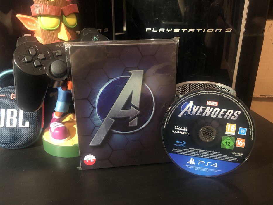 Gra + Steelbook Avengers Marvel's PS4 PS5  Marvel kolekcjonerski PL Polska Wersja