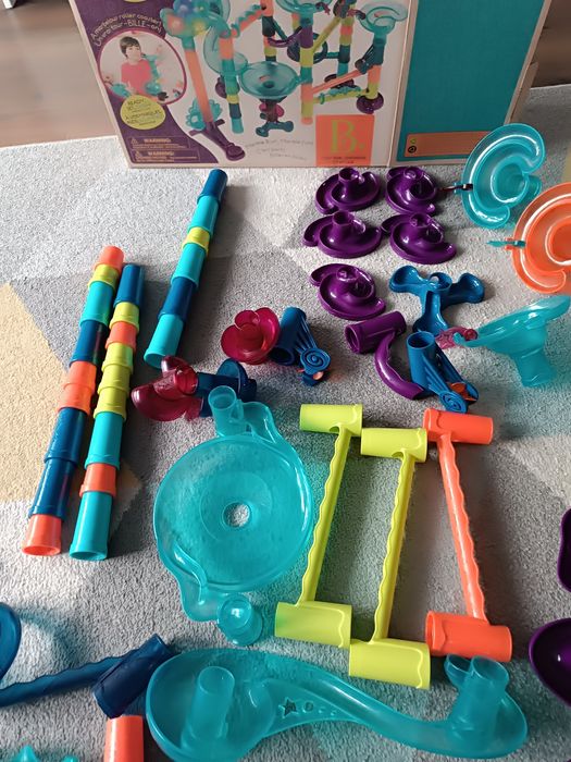 Kulodrom interaktywny  B.toys marble palooza deluxe kulki tor