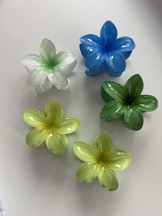 Крабик плюш, крабик квітка, крабики, крабік, гавайська квітка, заколка