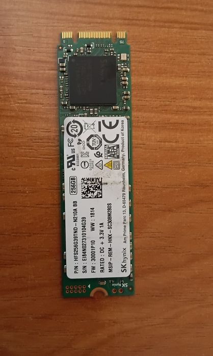 Dysk SSD SK Hynix 256GB używany