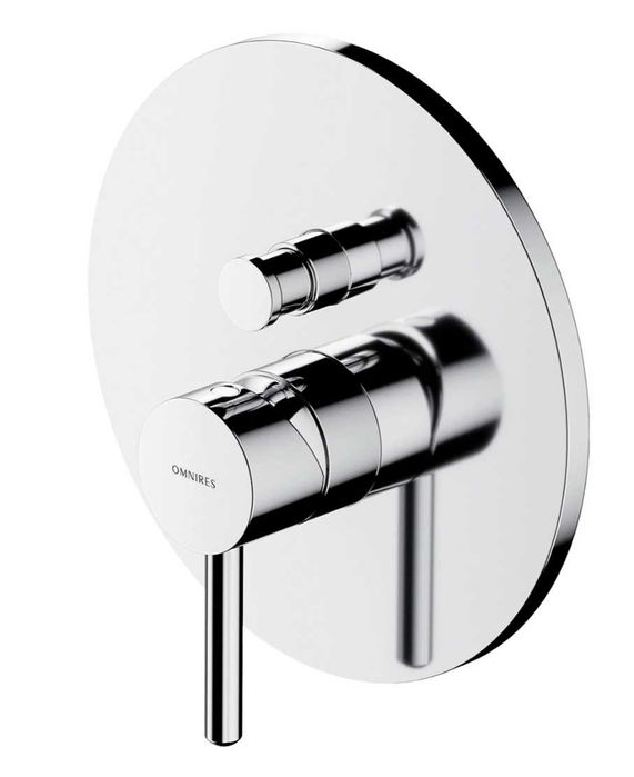 Bateria Prysznicowo-Wannowa Podtynkowa, Chrom