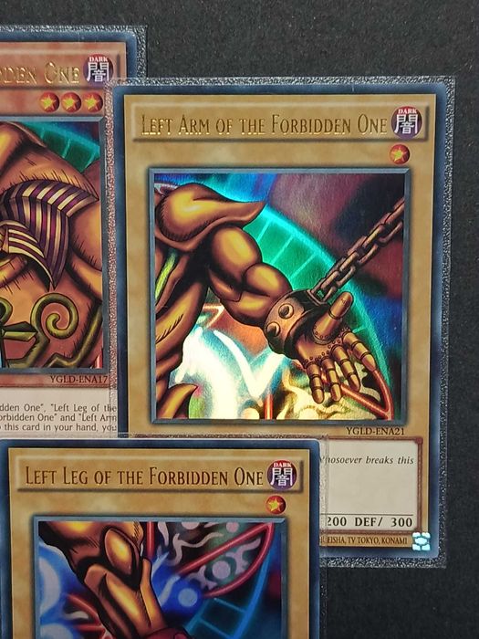 Yu-Gi-Oh! 'Set Completo da Exodia' (5 Ultra Rares) - YGLD-A17/A18/A19/A20/A21 - Exodia the Forbidden One - Cartas de 2015