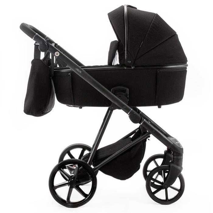 Wózek 2w1 Adamex Delta Natura Carbon kolor czarny