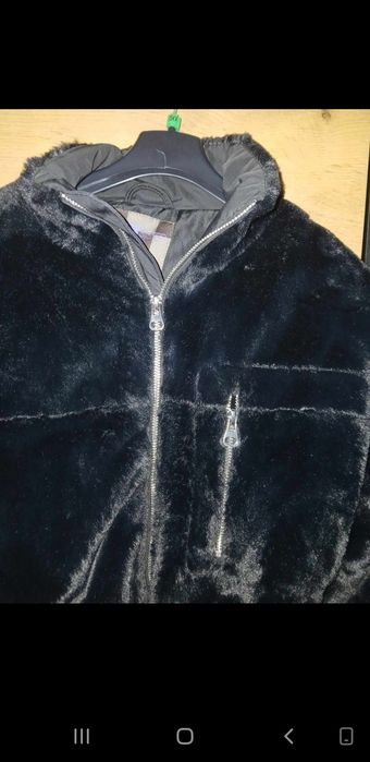 Krótka czarna kurtka, sztuczne futerko rozmiar 34/XS   FB Sister