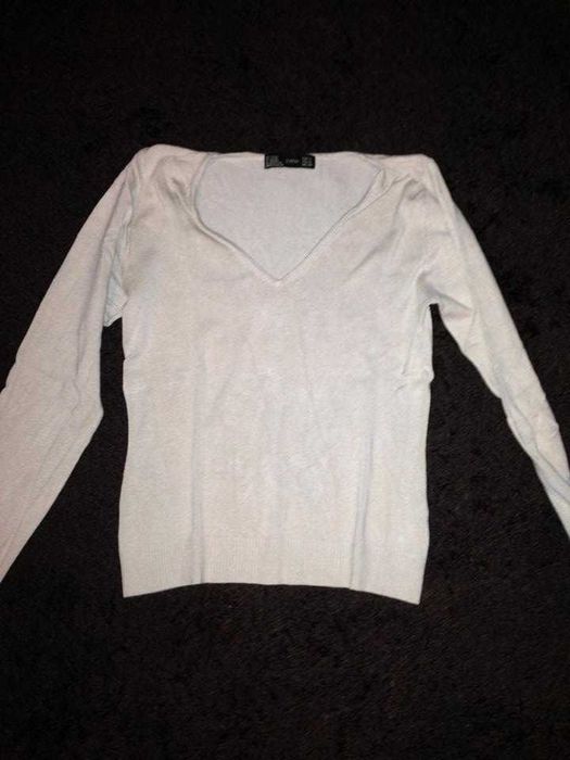camisola zara beje tamanho m