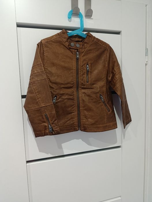 Kurtka skórzana z zameczkami ramoneska Zara 110