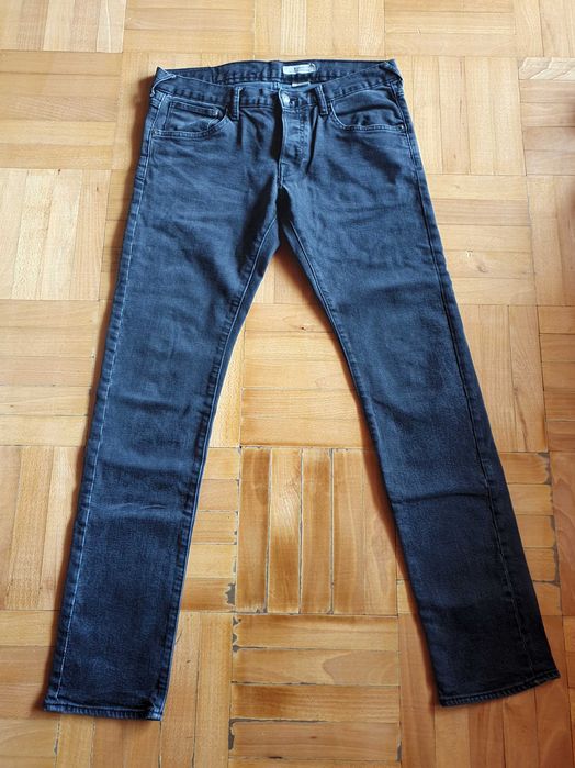 Spodnie H&M Jeansowe Drain Super Slim 33x34