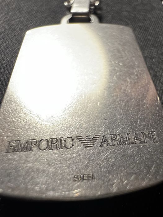 Emporio Armani - naszyjnik męski ze stali szlachetnej