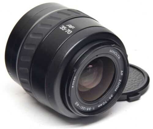 Máquina fotográfica Minolta MAXXUM 550si Panorama Lentes AF 35-70