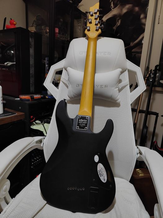 Guitarra Schecter Demon 7 LH EMG X Canhoto Esquerdino